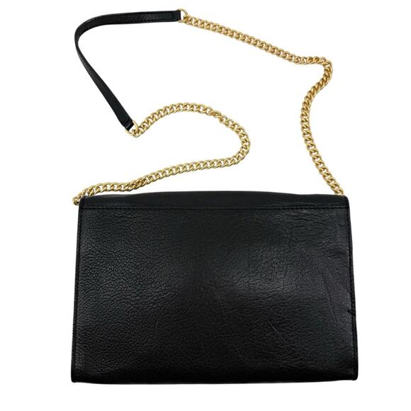 Marc By Marc Jacobs Black and Gold Pegg Medium Crossbody Bag Leather Chic - Picture 3 of 10